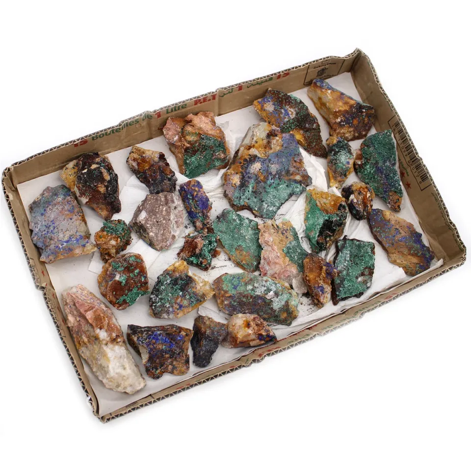 Azurite-malachite (environ 20 pièces) : Modèle unique
