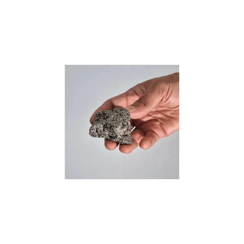 Pyrite du Pérou, grande taille (100 à 135 g, 55 à 65 mm) : Modèle unique