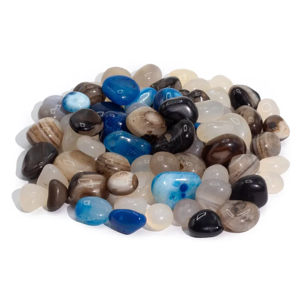 Agates en vrac, 1 kg (environ 70 pierres) : Modèle unique