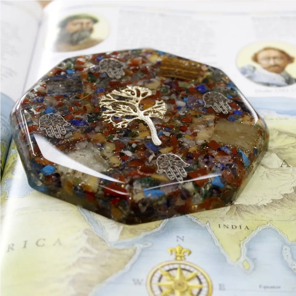 Orgonite de bureau, Arbre de vie, grand : Modèle unique