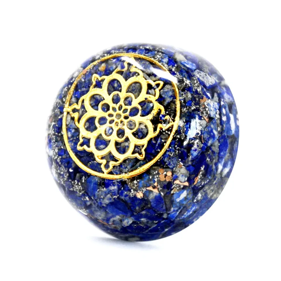 Orgonite de bureau, Dôme de lapis-lazuli : Modèle unique