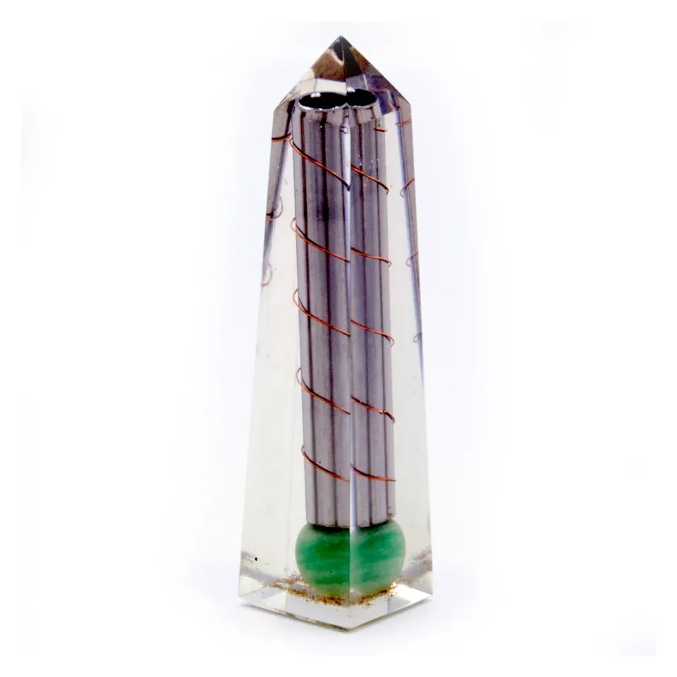 Obélisque aventurine verte, 110 x 30 mm : Modèle unique