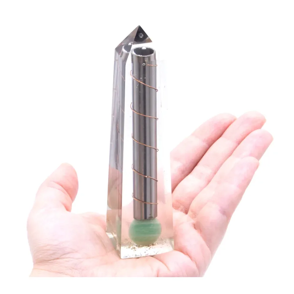 Obélisque aventurine verte, 110 x 30 mm : Modèle unique