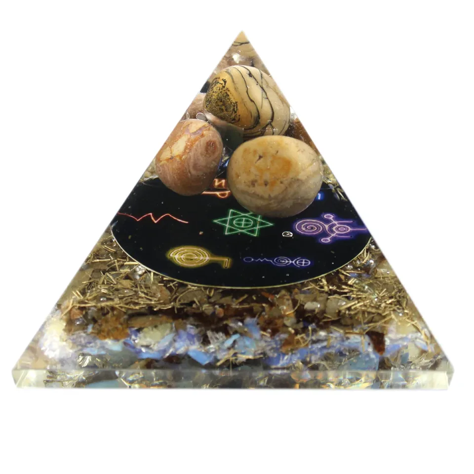 Pyramide Reiki minuit, 70 mm : Modèle unique