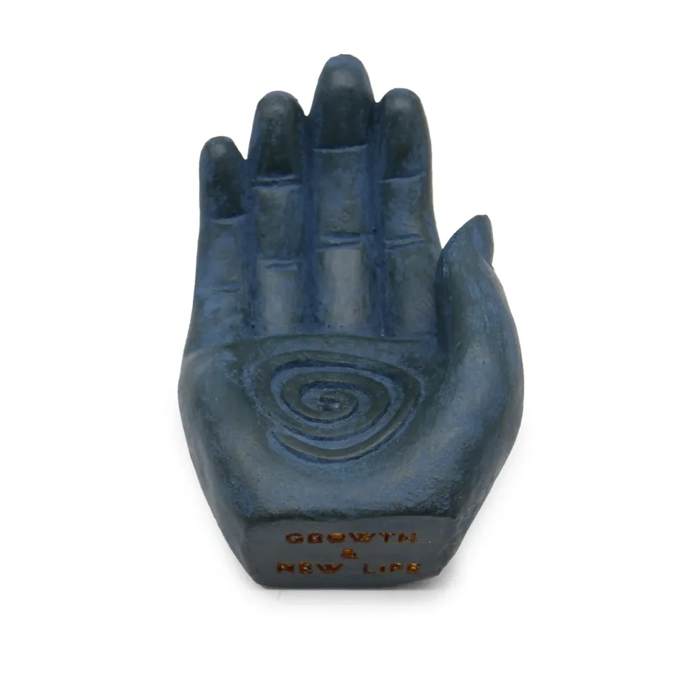Main porte-encens, fertilité (bleu) : Modèle unique