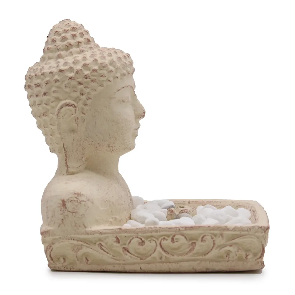 Bouddha feng shui (crème) : Modèle unique
