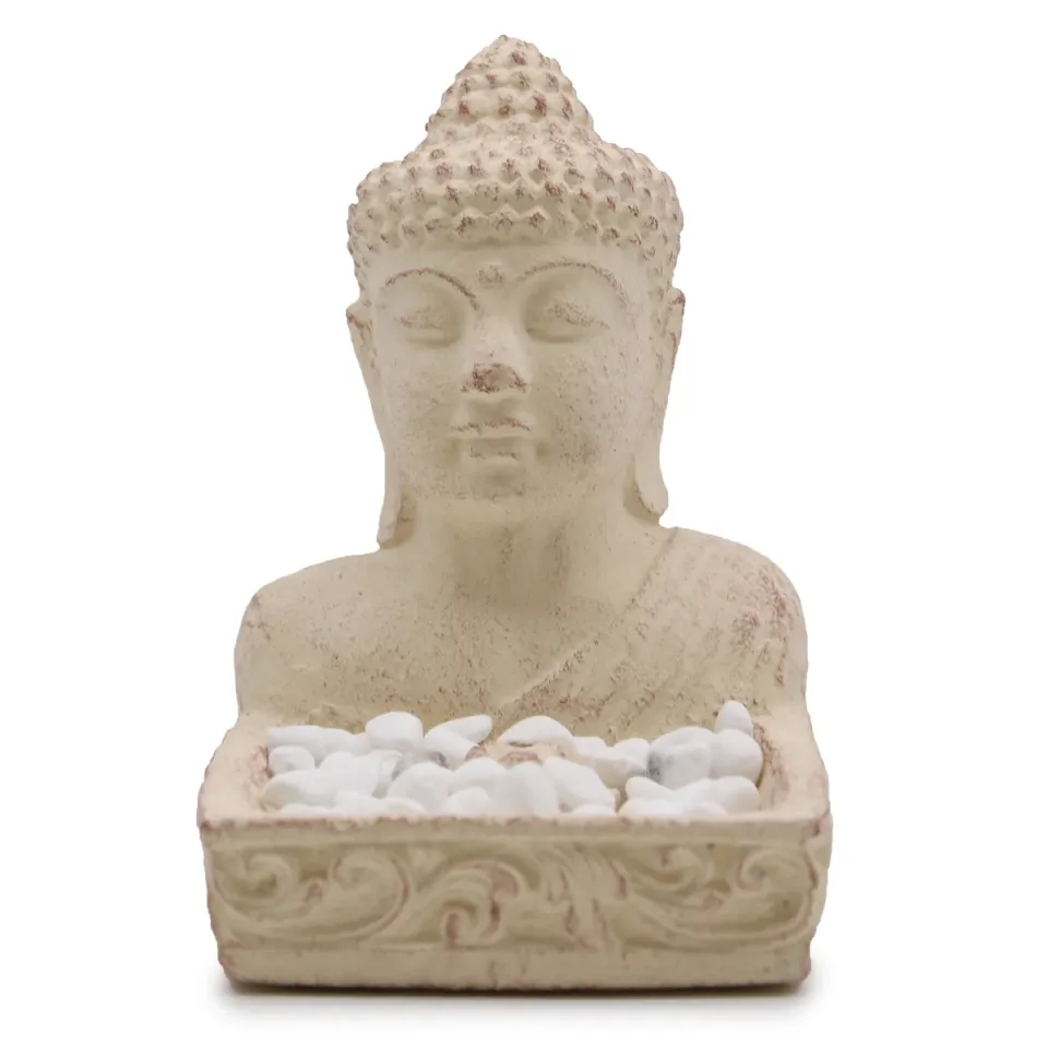 Bouddha feng shui (crème) : Modèle unique