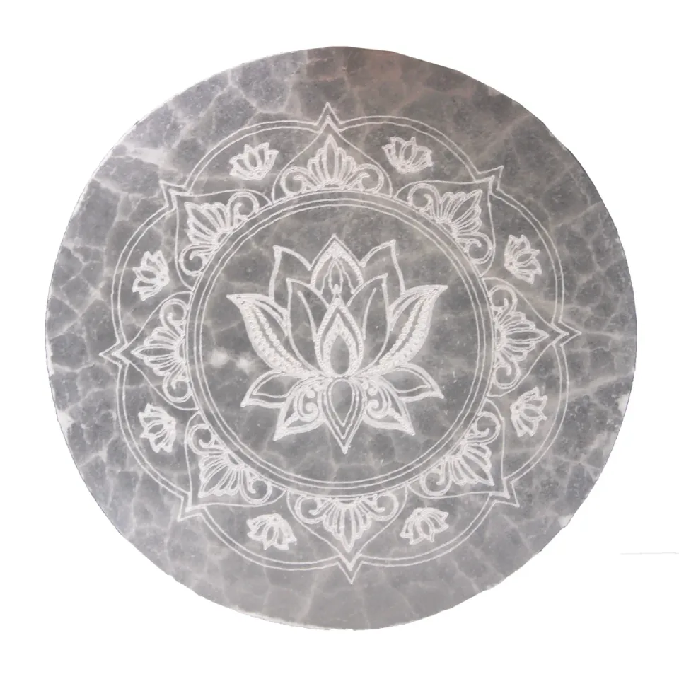 Assiette moyenne 10 cm, mandala lotus : Modèle unique