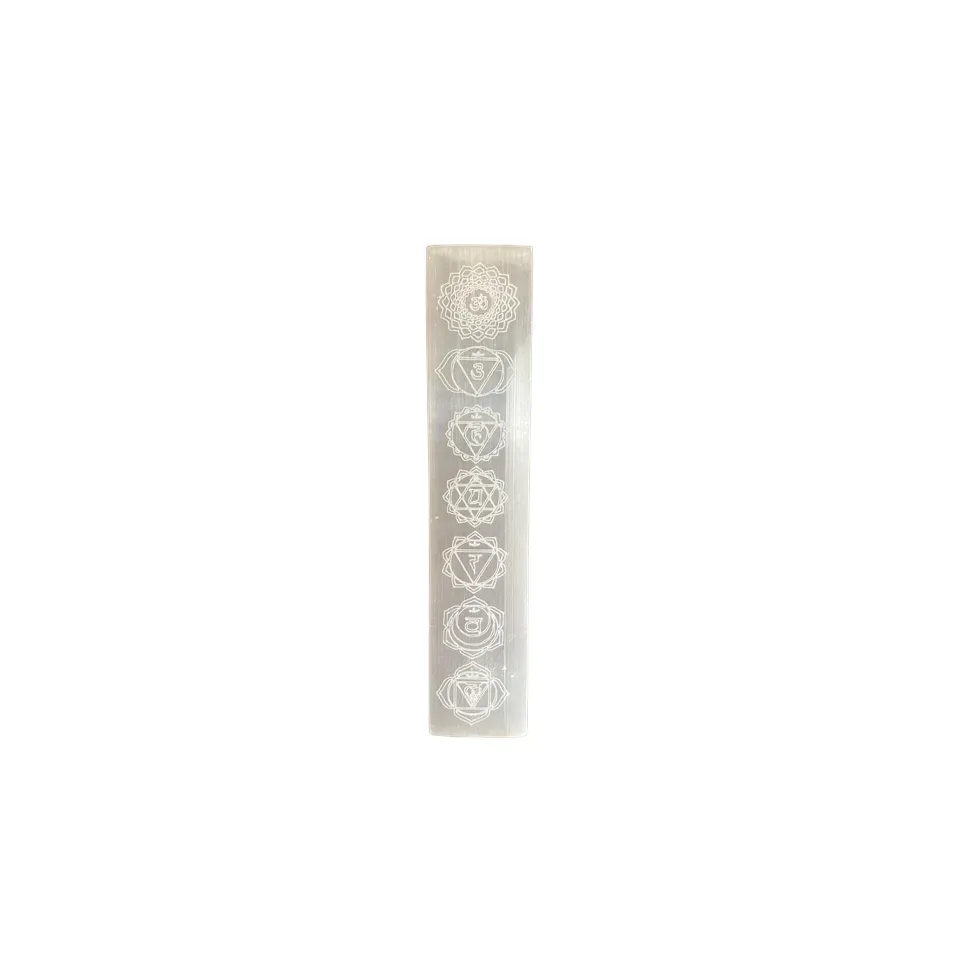Barre plate 20 cm, chakras : Modèle unique