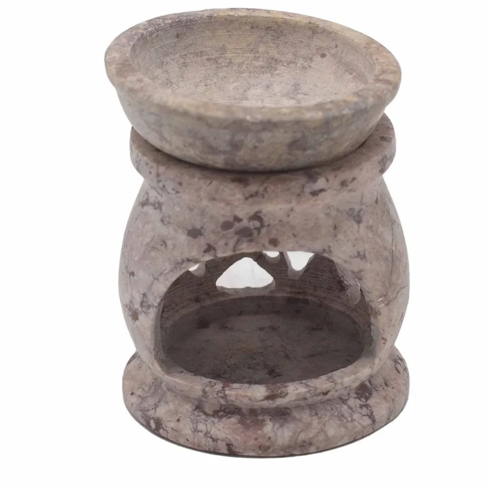 Petit brûle-parfum 8 cm, trois lunes pentagone : Modèle unique