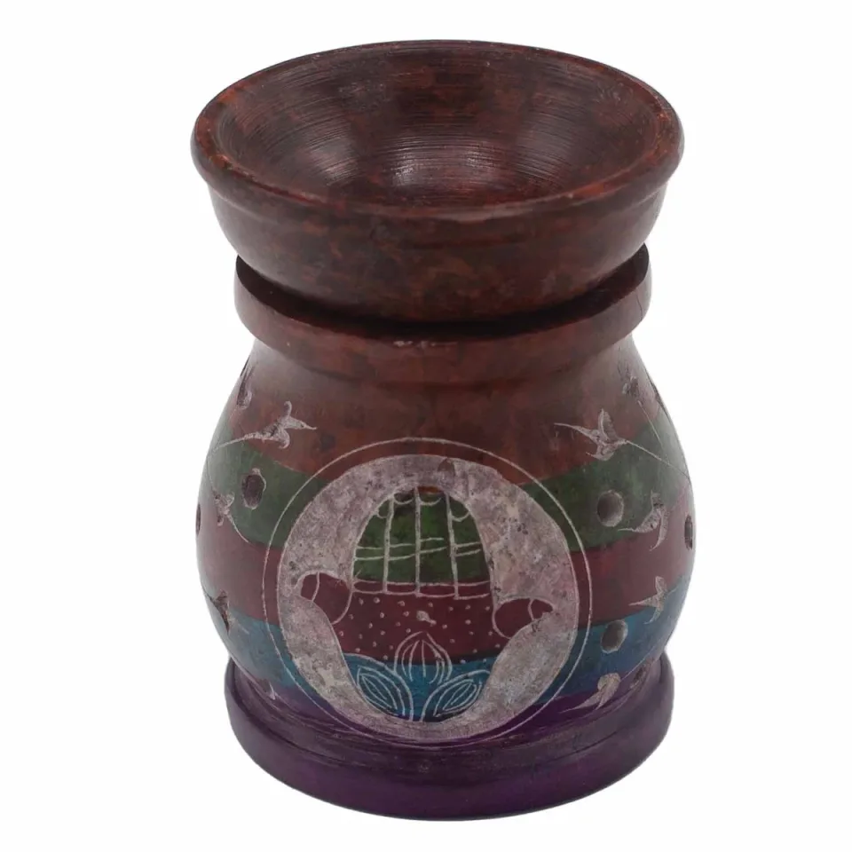 Brûle-parfum 10 cm, hamsa, cinq coloris : Modèle unique