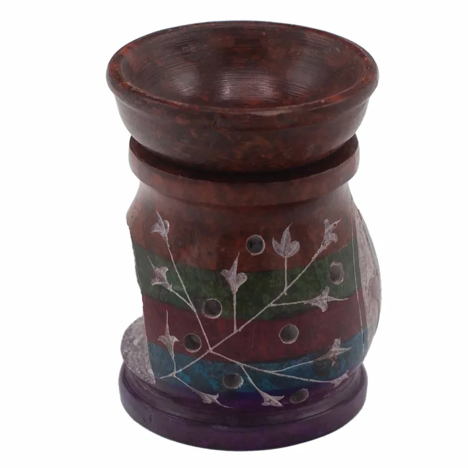 Brûle-parfum 10 cm, hamsa, cinq coloris : Modèle unique