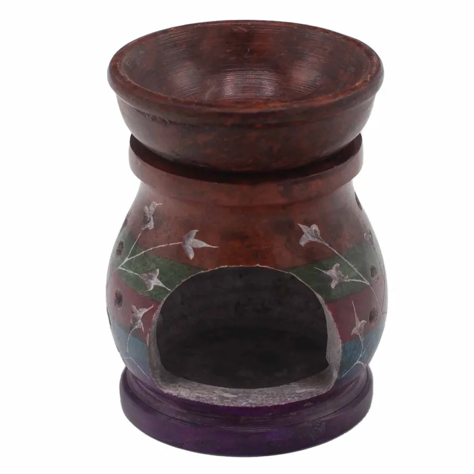 Brûle-parfum 10 cm, hamsa, cinq coloris : Modèle unique
