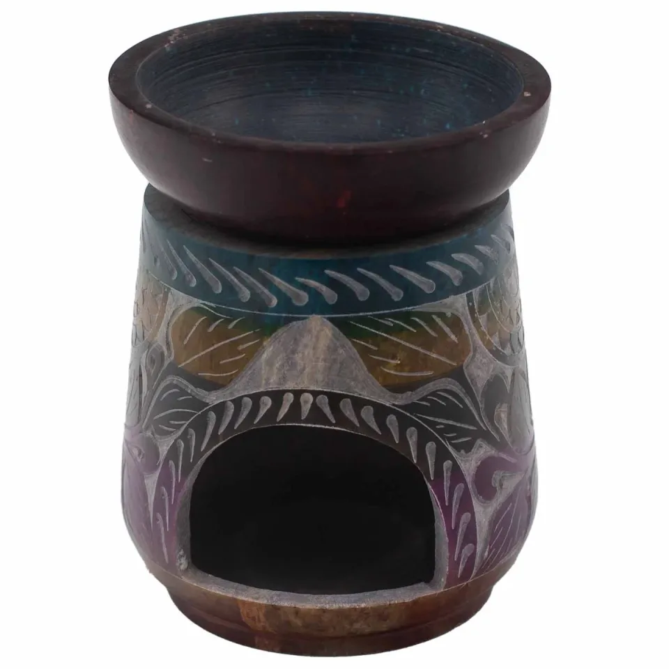 Grand brûle-parfum 13 x 10 cm, éléphant, cinq coloris : Modèle unique