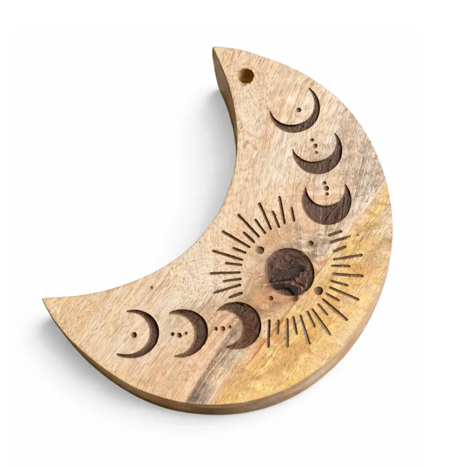 Boîte coulissante en forme de lune : Modèle unique