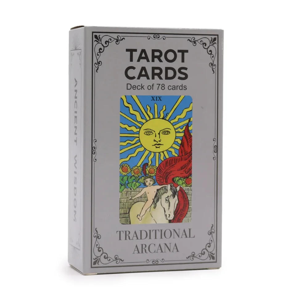 Tarot avec livret, arcanes traditionnels : Modèle unique