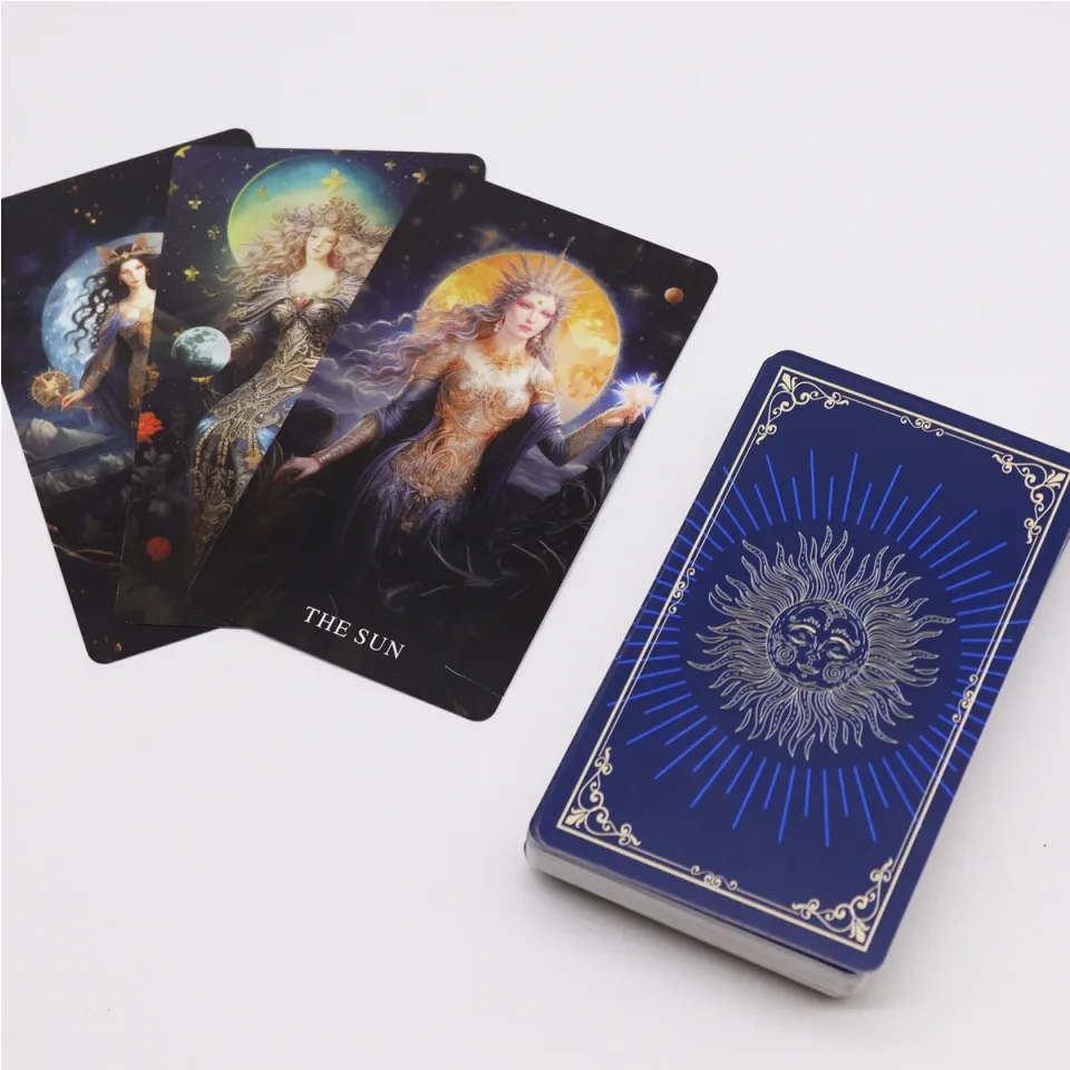 Tarot avec livret, arcanes de la déesse : Modèle unique