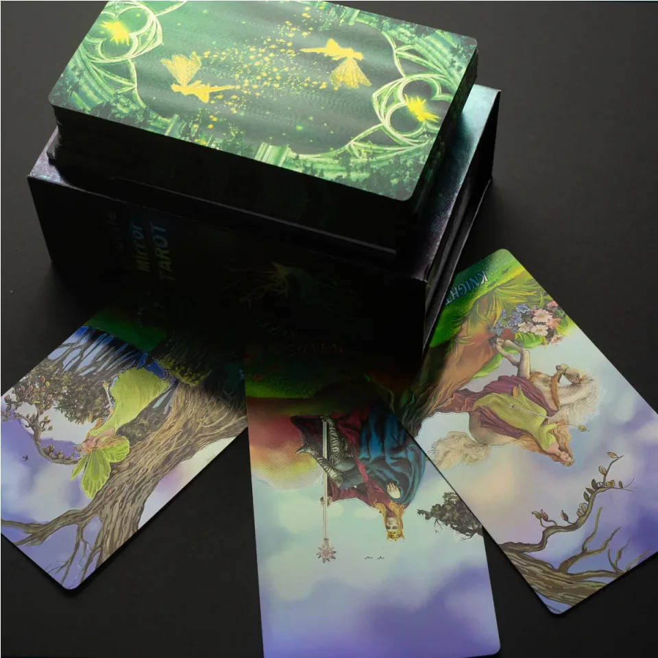 Tarot miroir, avec livret : Modèle unique