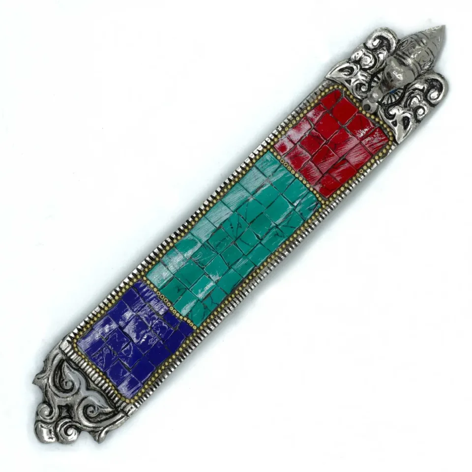 Long porte-encens tibétain éléphant : Modèle unique