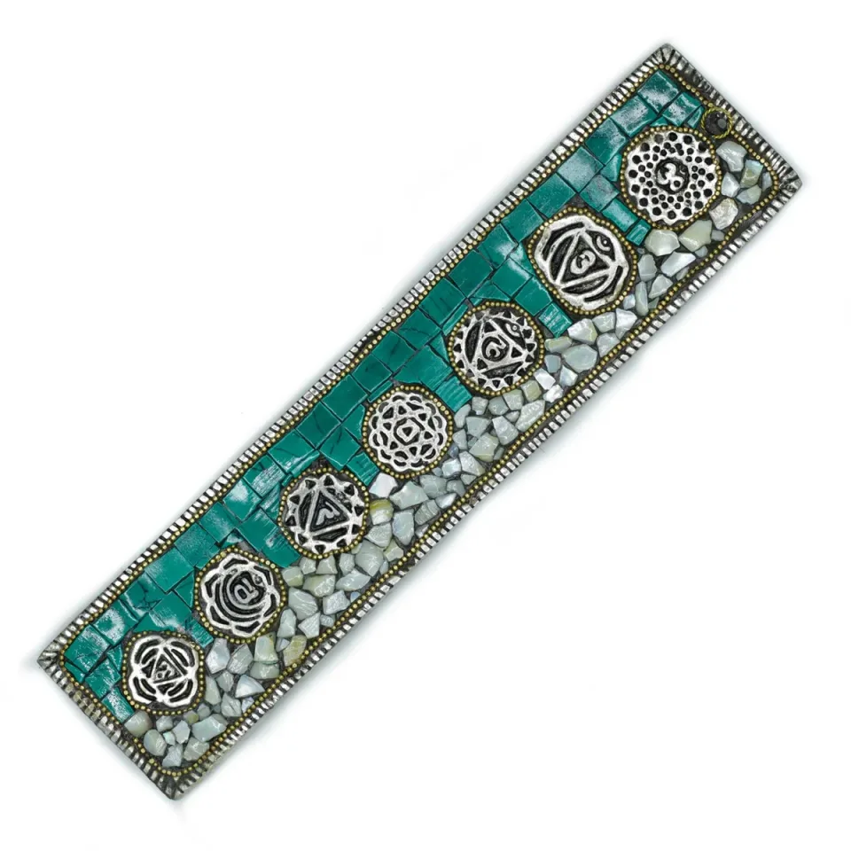 Porte-encens tibétain sept chakras : Modèle unique