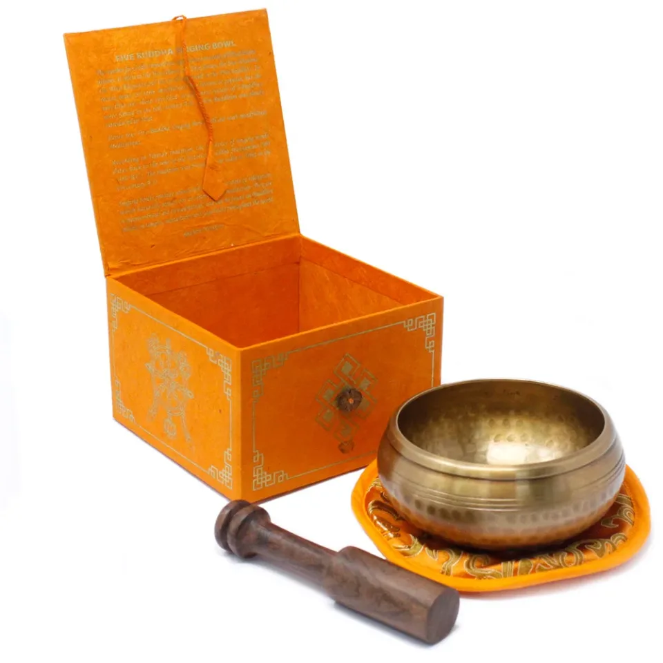 Set bol cinq Bouddhas, 10 cm (400 g minimum) : Modèle unique