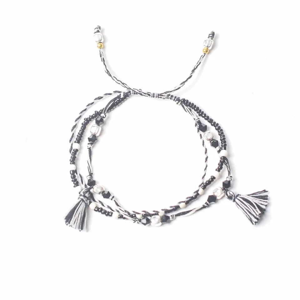 Bracelet de temple en cordon, Équilibre de la nature : Modèle unique