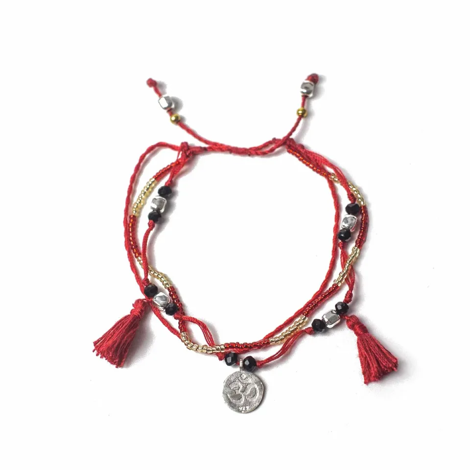 Bracelet de temple en cordon, Sagesse infinie : Modèle unique