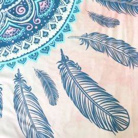 Housse de Couette + 2 Taies d&rsquo;oreillers Indian Mandala Deco zen Linge De Maison