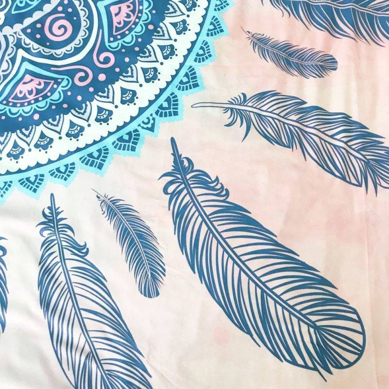 Housse de Couette + 2 Taies d&rsquo;oreillers Indian Mandala Deco zen Linge De Maison