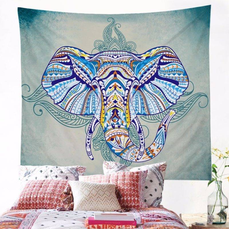 Tapisserie Boho Eléphant Deco zen Tableaux zen