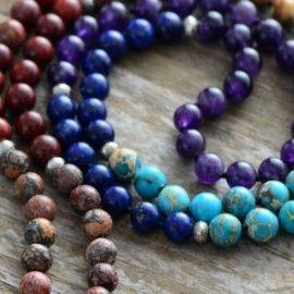 Collier 7 Chakras « Cosmos » Bijoux pierre naturelle Collier pierre naturelle