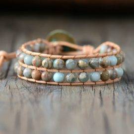 Bracelet Pierre Naturelle Maya Bleu Bijoux pierre naturelle Bracelet pierre naturelle