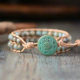 Bracelet Pierre Naturelle Maya Bleu Bijoux pierre naturelle Bracelet pierre naturelle