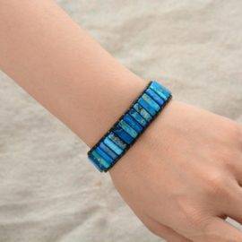 Bracelet des 2 éléments Bijoux pierre naturelle Bracelet pierre naturelle