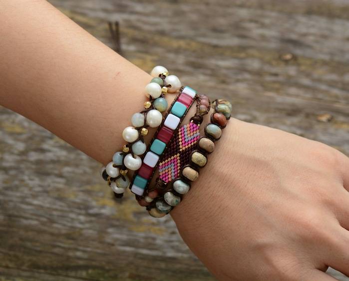 Bracelet Pierre Naturelle Courage Bijoux pierre naturelle Bracelet pierre naturelle