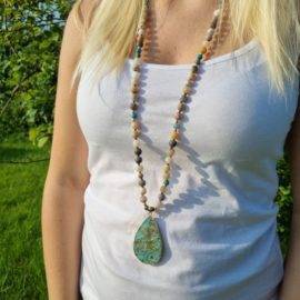 Collier Pierre Naturelle Jaspe Bijoux pierre naturelle Collier pierre naturelle