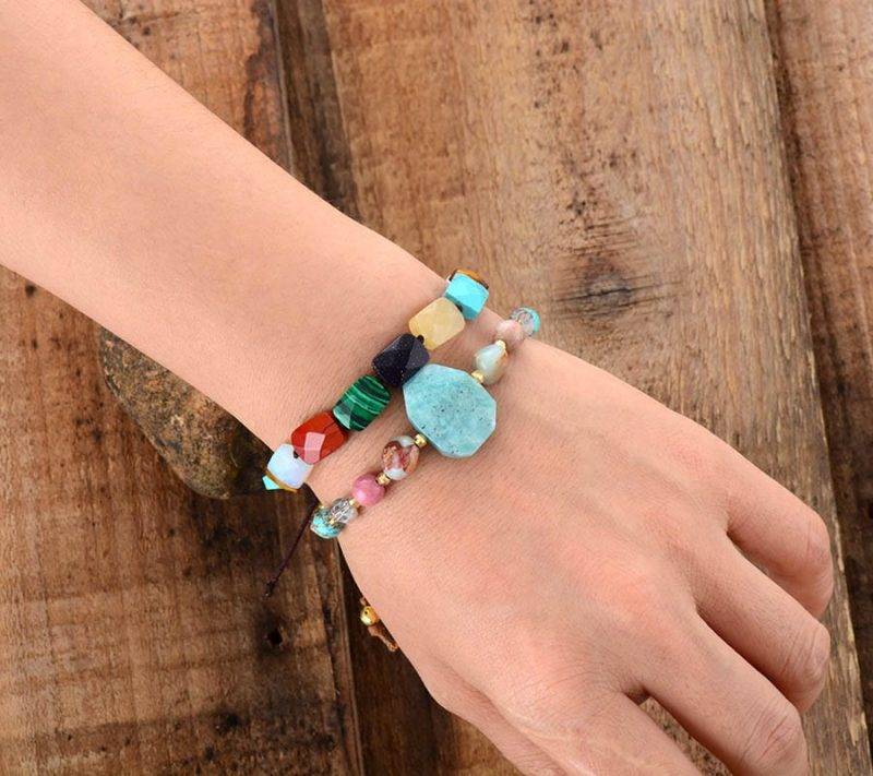 Bracelet 7 Chakras Nouvelle Edition Bijoux pierre naturelle Bracelet 7 chakras Bracelet pierre naturelle