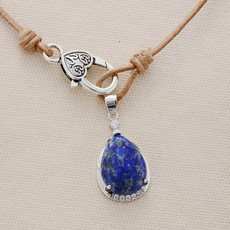 Collier Lapis Lazuli Bijoux pierre naturelle Collier pierre naturelle