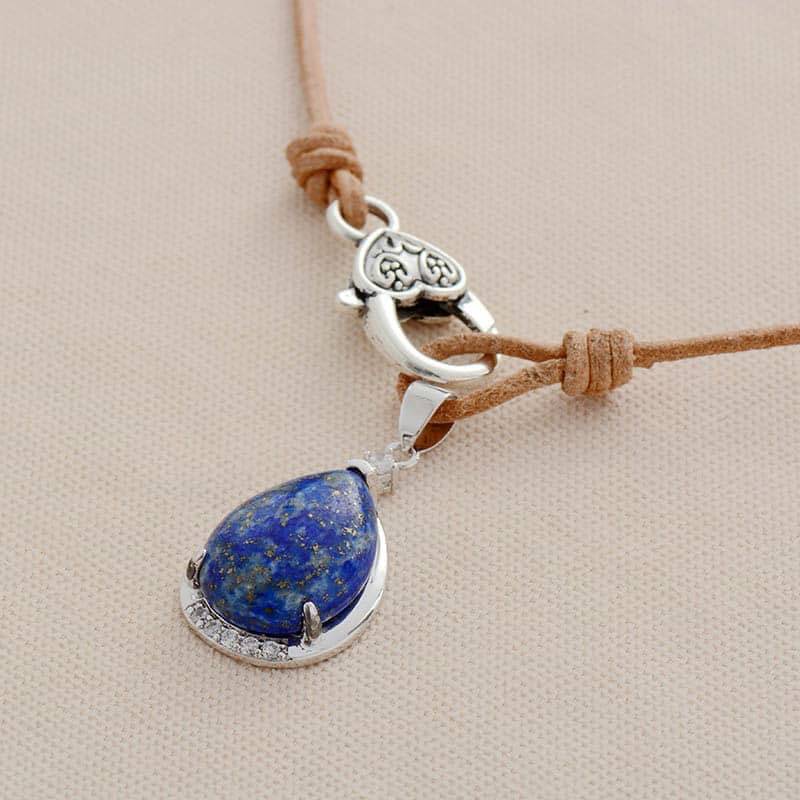 Collier Lapis Lazuli Bijoux pierre naturelle Collier pierre naturelle