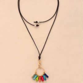 Collier 7 Chakras Bijoux pierre naturelle Collier pierre naturelle