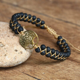 Bracelet Arbre de Vie Pierre de Lave