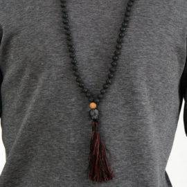 Collier Mala en Pierre de Lave Bijoux pierre naturelle Collier pierre naturelle