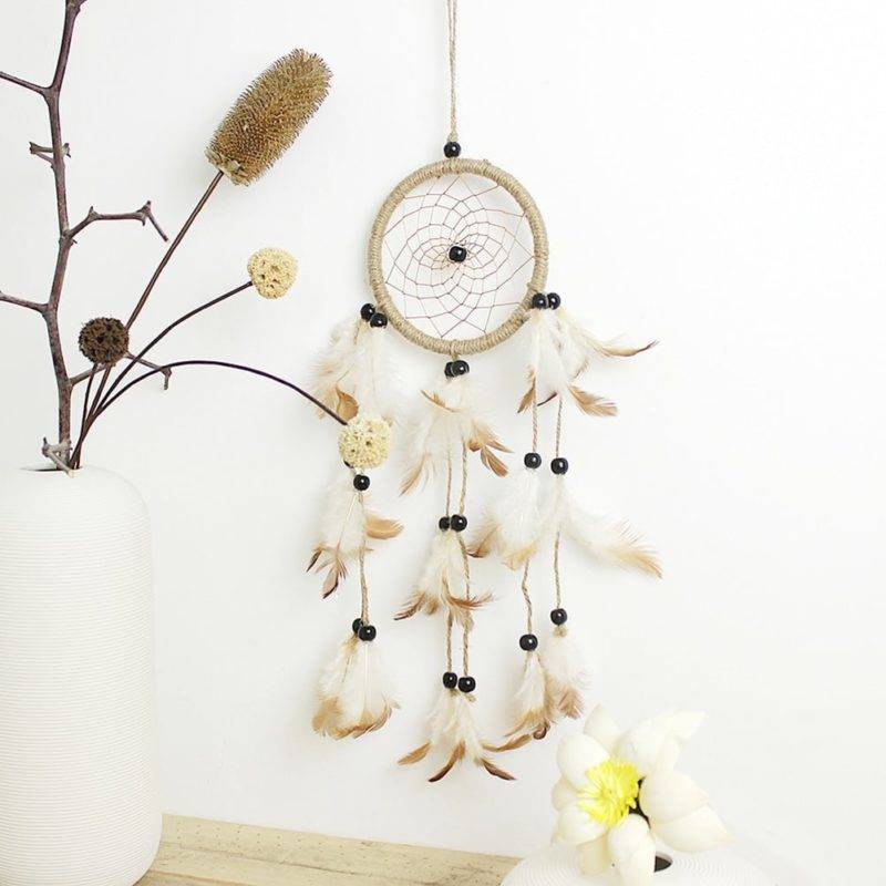 Attrape Rêve en Chanvre naturel Attrape reve Deco zen