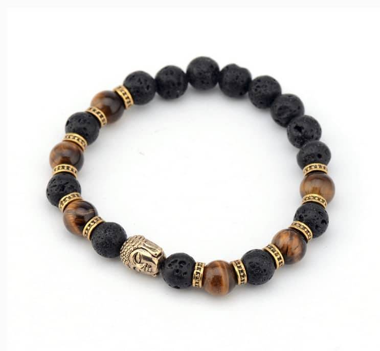 Bracelet Mala Esprit du volcan Bijoux pierre naturelle Bracelet pierre naturelle