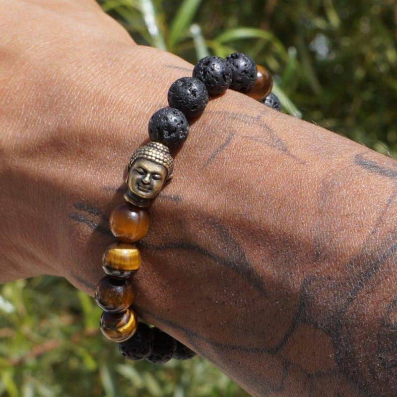 Bracelet Mala Esprit du volcan Bijoux pierre naturelle Bracelet pierre naturelle