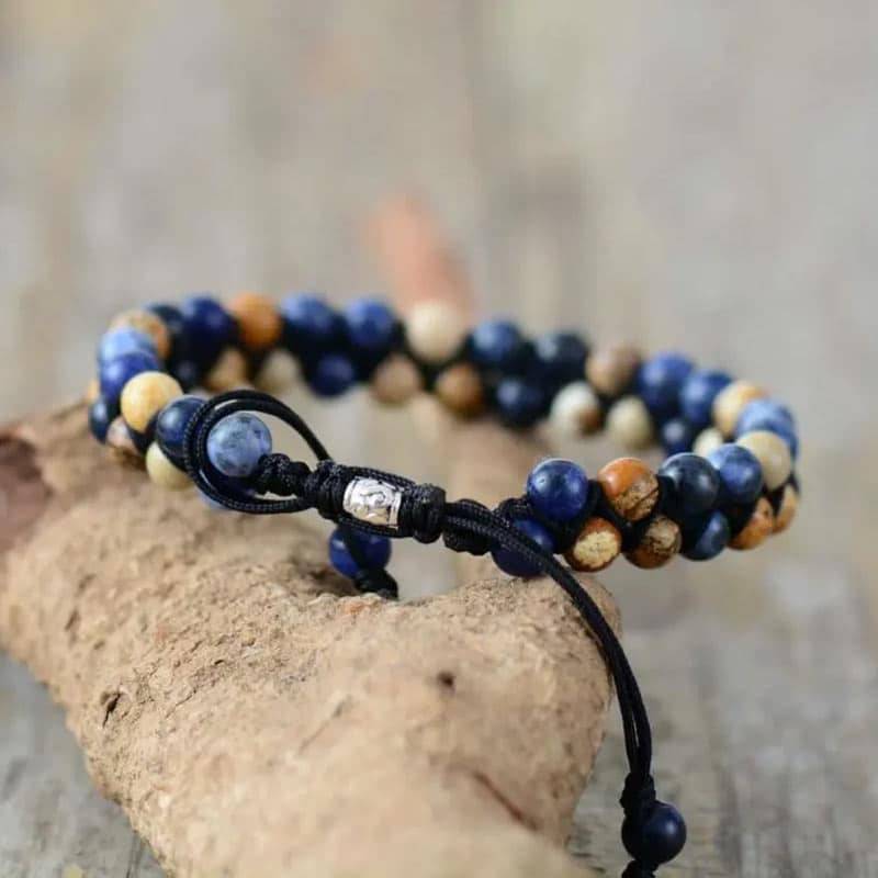 Bracelet de confiance en Sodalite Bijoux pierre naturelle Bracelet pierre naturelle