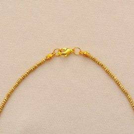 Collier Pierre Turquoise Dorée Bijoux pierre naturelle Collier pierre naturelle