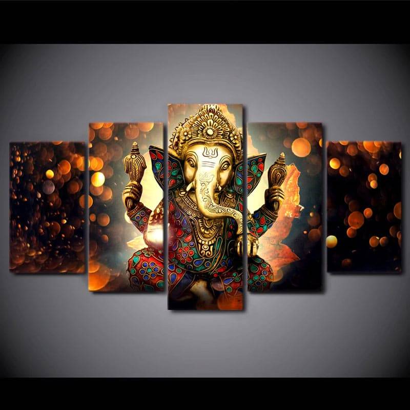 Tableau Ganesh Doré Deco zen Tableaux zen