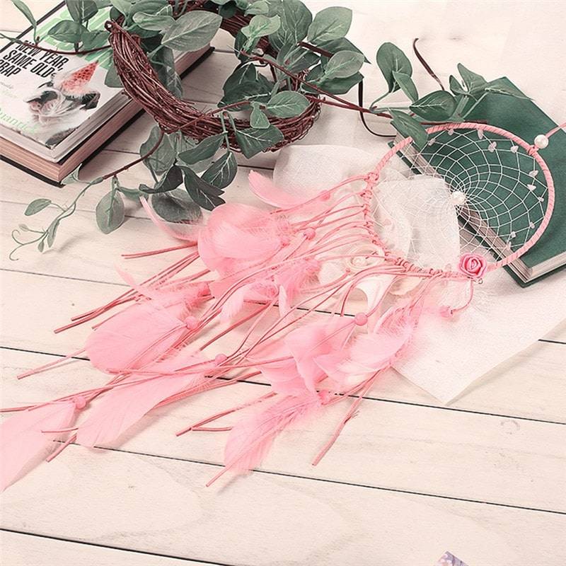 Attrape Rêve « Mandala Rose » Attrape reve Deco zen