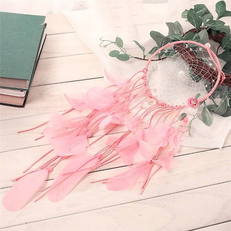 Attrape Rêve « Mandala Rose » Attrape reve Deco zen